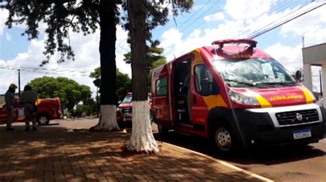 Forte Colis O Entre Monza E Motociclista Registrada No Bairro