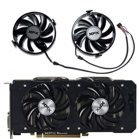 พัดลมระบายความร้อนการ์ดจอ FDC10U12S9-C สําหรับ XFX R9 370 380 380X R7 ...