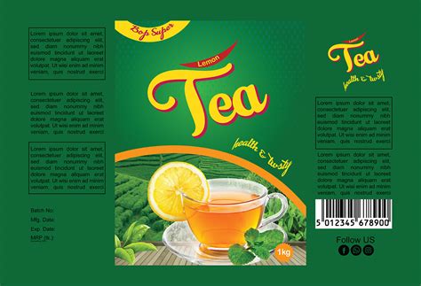 Tea Packaging Template Behance