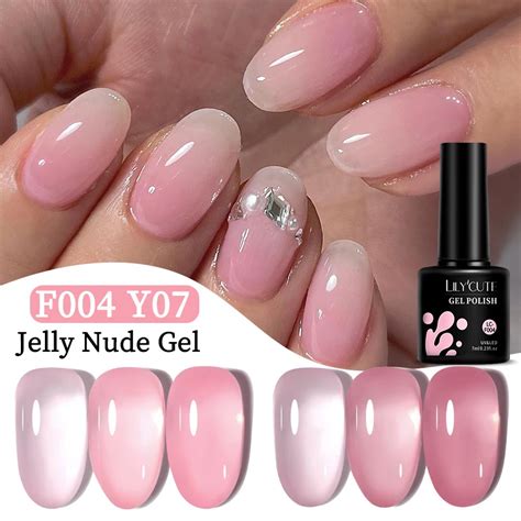 LILYCUTE ML Jelly Nude Gel Nail Polish Transparent Color Gel Polish