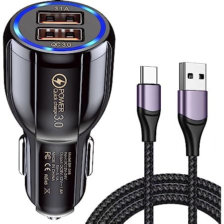 Caricabatterie Auto USB C 60W Caricatore Auto USB C Adattatore