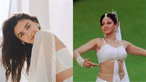 Alia Bhatt to recreate Sridevi's iconic Chandni look for Rocky Aur Rani ...