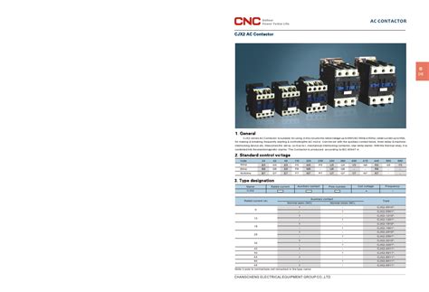 Cjx2 2501 Datasheet Pdf Ac Contactor