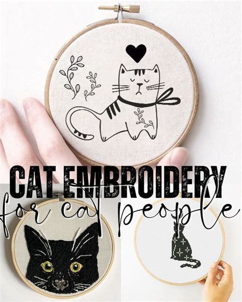 Cat Embroidery Patterns For Feline Friends Meshthread Cat