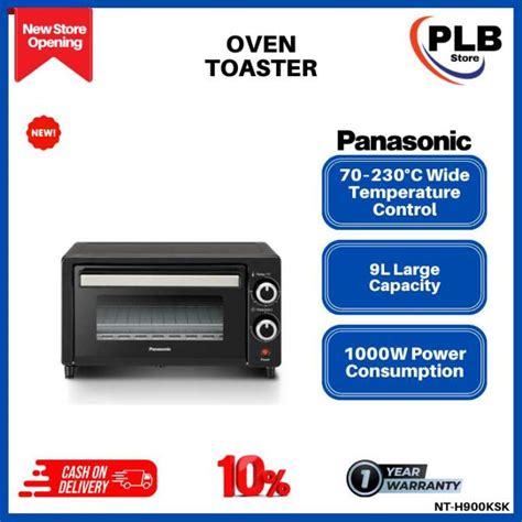 Panasonic Compact Oven Toaster Nt H900ksk 90l Double Glazed Glass Door