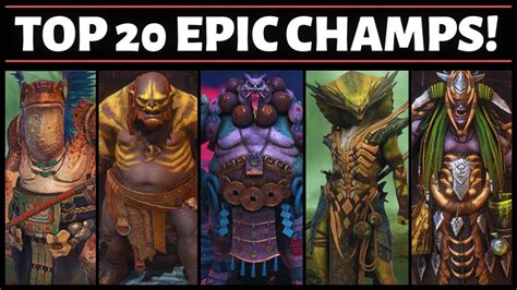 Top Best Epic Champs For Clan Boss Updated Youtube