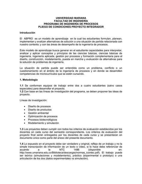 Pliego De Condiciones Abpro 2015a PDF