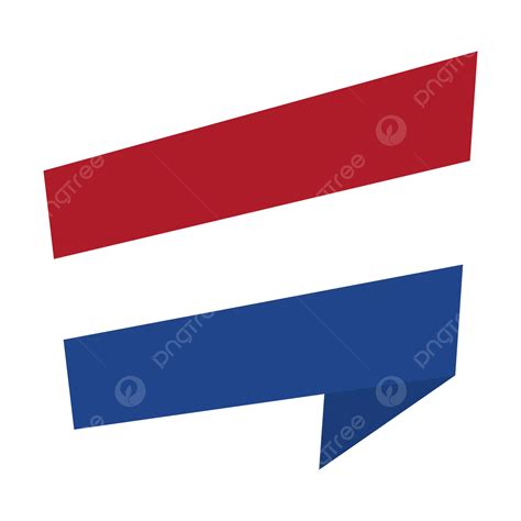 Bandera De Países Bajos Con Estilo De Banner Vector PNG Bandera De