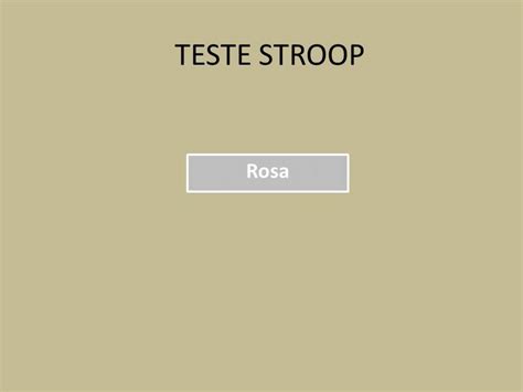 Teste Stroop Youtube