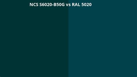 Ncs Index S6020 B50g Omzetten Naar Ral 5020 Ral Kleuren