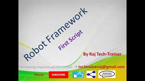 Robot Framework Tutorial Python Selenium Part 4 First Robot Script Youtube