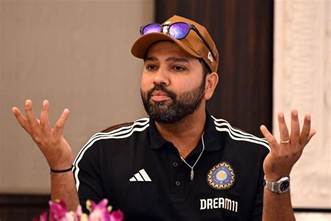 Rohit Sharma Strikes A Pose At A Press Conference To Announce India S