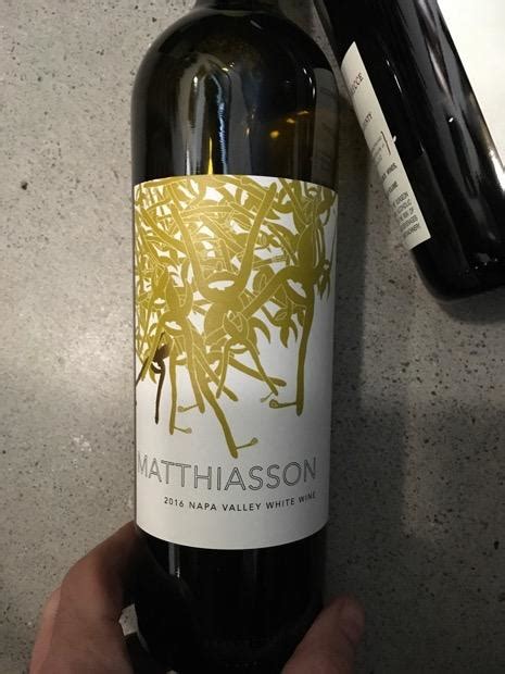 2016 Matthiasson White Wine Usa California Napa Valley Cellartracker