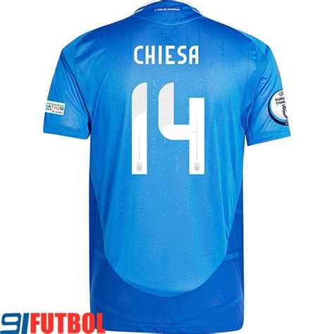 Crear Camisetas De Futbol Italia Chiesa 14 Uefa Euro 2024 Primera