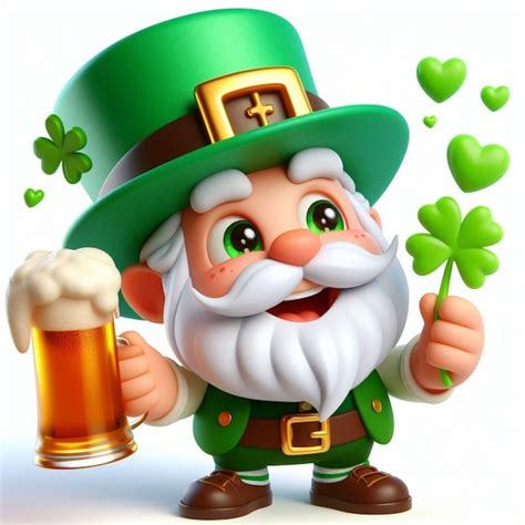 Premium Photo Leprechaun Saint Patrick Day Funny Cartoon AI Generated