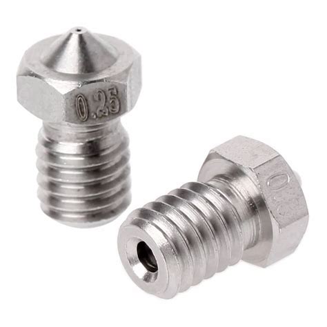 1pc Stainless Steel 3D Printer E3D V6 J head Metal Nozzle 0.25/0.3/0.4 ...