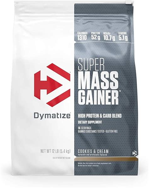 Proteine Super Mass Gainer Bag 12 Lbs 5443g Biscotto E Crema Dymatize 33146a Sicily Fruit