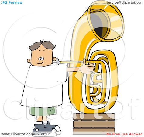Tuba Player Clipart