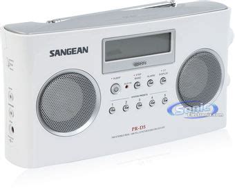 Sangean Pr D Portable Am Fm Radio Digital Stereo Receiver White