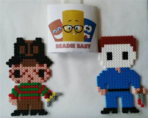 Perler Beads Freddy Kruger And Michael Myer Etsy Etsy