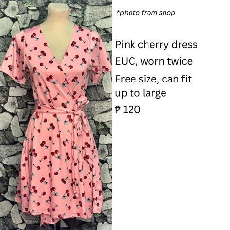 Pink cherry dress, Women's Fashion, Dresses & Sets, Dresses on Carousell