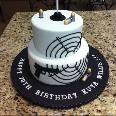 12 Best Gun Cakes Images On Pinterest Gun Cakes Anniversary Cakes