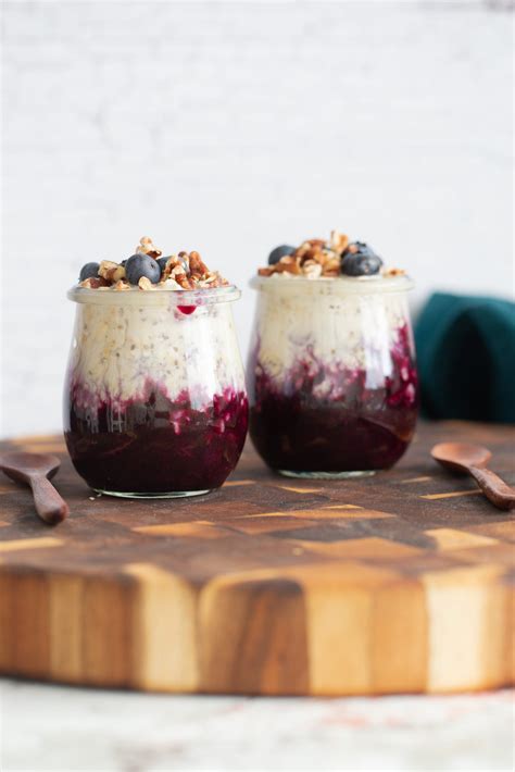 Easy Blueberry Muffin Overnight Oats Vegan Richa