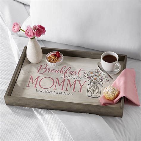 Breakfast In Bed Wood Serving Tray Serving Tray Wood Breakfast In