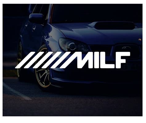 JDM Milf Car Window Decals Japanese Drift Laptop Windshield Etsy