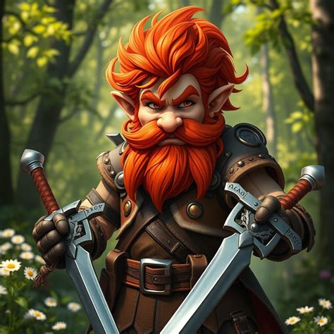 Gnome Fighter Ready For Adventure