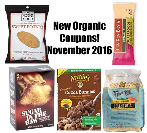 New Natural and Organic Printable Coupons- November 2016 - All Natural Savings