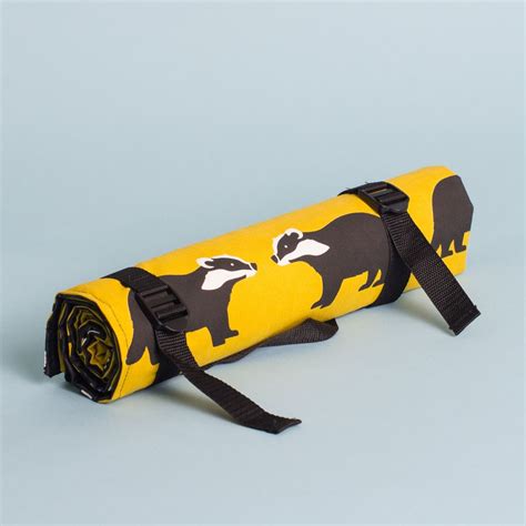 Anorak Kissing Badgers Picnic Blanket