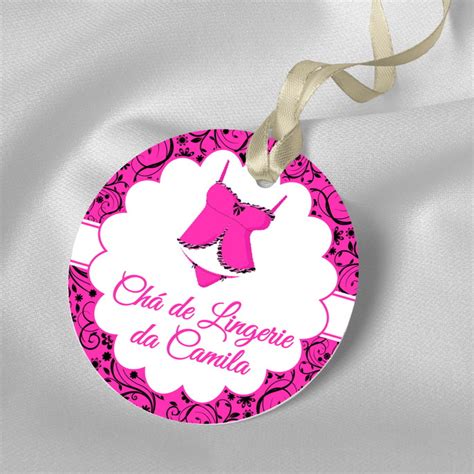 Tag de agradecimento Chá de Lingerie Elo Produtos Especiais