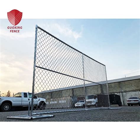 Galvanized Chain Link Temporary Fence Panel Foot Chain Link Temporary