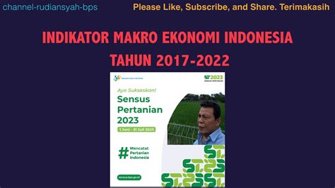 Indikator Makro Ekonomi Indonesia Youtube