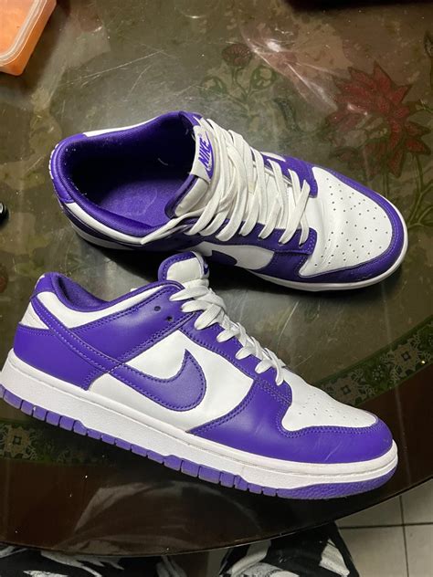 Nike Dunk Low Court Purple Men S Fashion Footwear Sneakers On Carousell