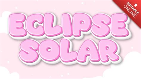 Eclipse Solar Efecto Kawaii Dibujos Animados Generador De Efectos