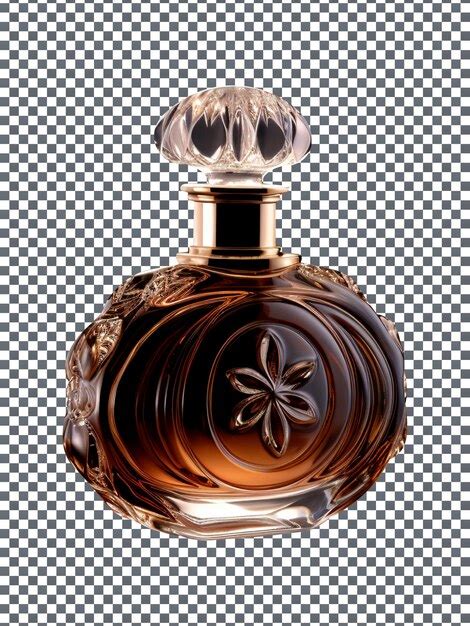 Красивый флакон духов на прозрачном фоне | Премиум PSD Файл
