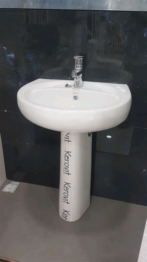 Kerovit Ceramic Pedestal Wash Basin At Rs 6000 Piece In Hyderabad ID