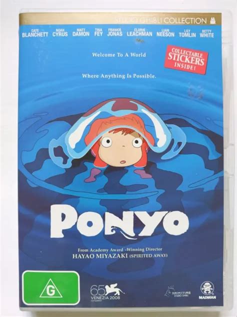 PONYO COLLECTIBLE Sticker Set Studio Ghibli Region 4 DVD FREE