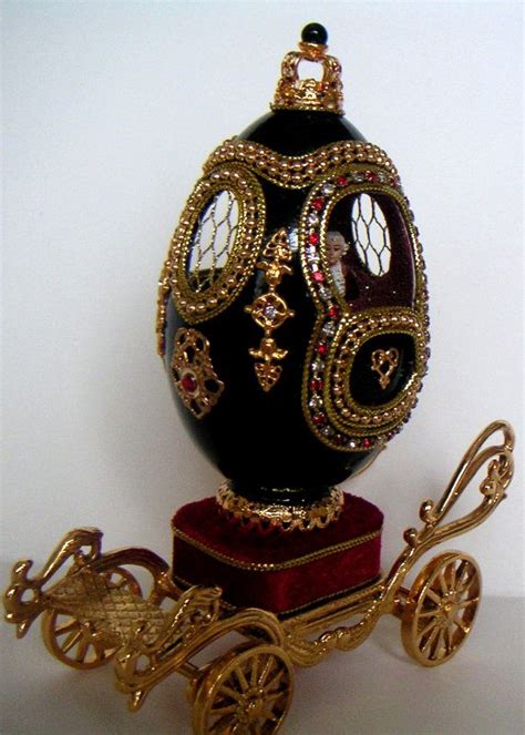 Vintage Faberge Inspired Egg Shaped Carriage Music Box By Etsy