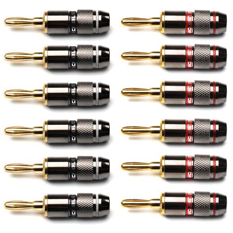 Pcs Monster Cables Gold Plated Mm Banana Plugs Speakers Terminal