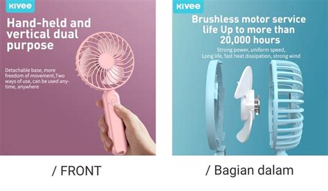 Jual Hot Kivee Kipas Angin Mini Portable Mah Speed Super Angin Rechargeable Micro