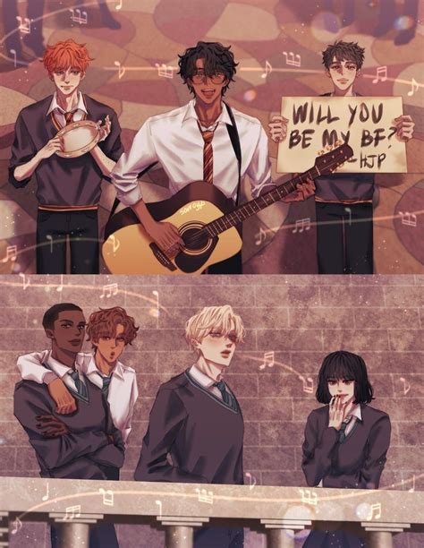 Harry Potter And Draco Malfoy Harry Potter Comics Harry Potter Anime Gay Harry Potter