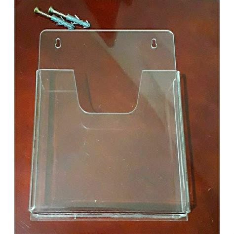 Porta Folheto Para Em Acrilico 15x10x2 5 Cm Vertical Parede Shopee Brasil