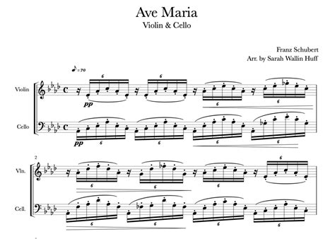 Schubert S Ave Maria For Violin And Cello