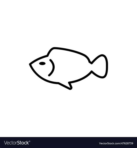 Fish Icon Royalty Free Vector Image Vectorstock