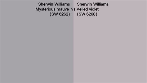 Sherwin Williams Mysterious Mauve Vs Veiled Violet Side By Side Comparison