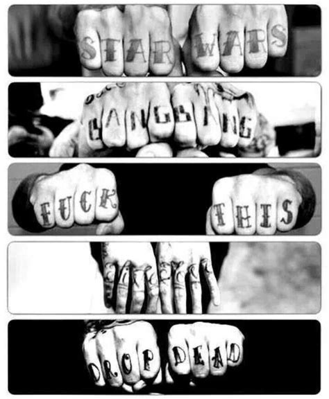 Pin By George On Ink Knuckle Tattoos Finger Tattoos Ronnie Radke