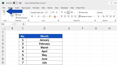 How To Number Rows In Excel